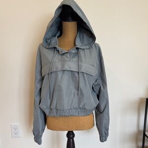 Women's Alo Blue-Gray Hooded Jacket